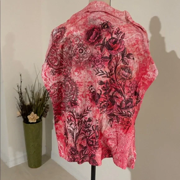 Paisley tie dye XL shirt v neck appropriate behavior 570 - Picture 6 of 6